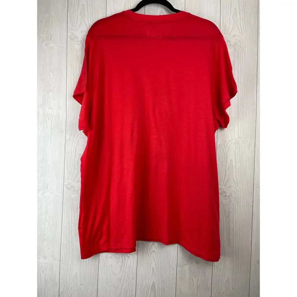 Smartwool Womens Merino Short Sleeve Tee Plus 3X Carnival Red NWT SW016918 - Picture 5 of 8